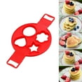 thumbnail image 4 of F Silicone Egg Ring Omelette Maker F 4 Hole Pancake Mold Breakfast Cooking Tool Heat Resistant, 4 of 6