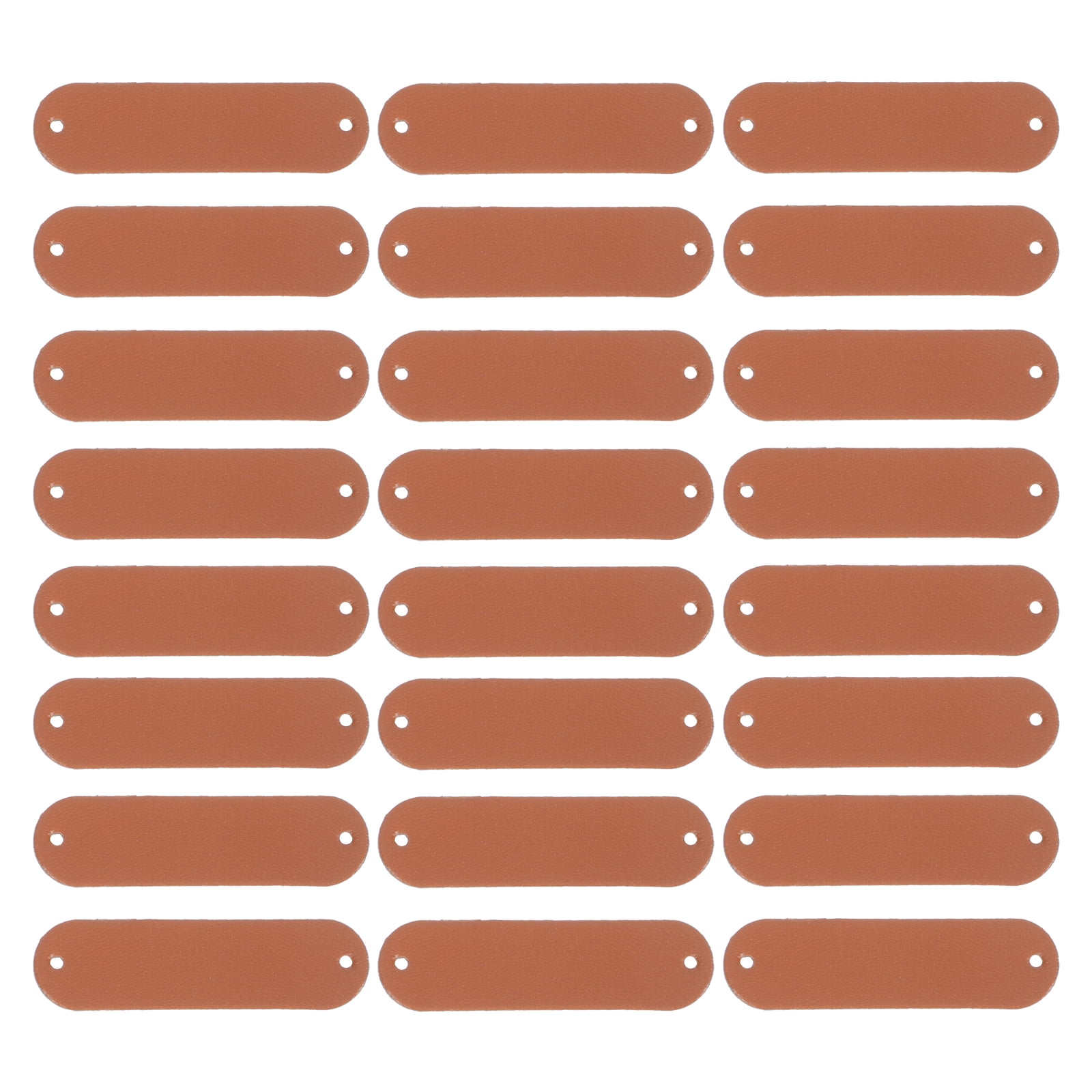 100Pcs DIY Handmade Leather Label Clothing Hat Indentation Label