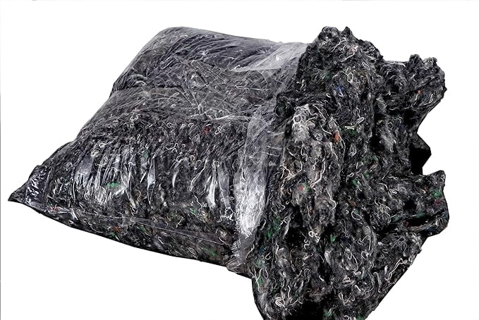 Prastara Premium Polyester Stuffing,Filling, Black Polyester Fiber Fill, High Resilience Stuffing, Stuffing for Stuffed Animals, Stuffing for Pillows, Stuffing for Leather Pouf (500gm/17.86oz)