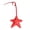 Red, variant on Keychain Pendant, Hand-Stitched Rivets Imitation Leather Star Shape Bag Charm Keys Suitcases Accessory