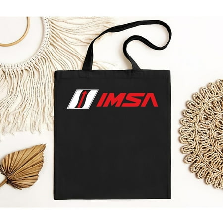 vintage Short Sleeves Imsa International Motor Sports Association Men S Black Tote Bag for Men and Women  up to -TH16115