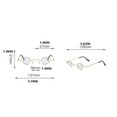 thumbnail image 3 of Mini Lunettes de Soleil Protège-Yeux Rétro Design de Lunettes Polyvalent Randonnée Attrayant à la Mode Multicolore Petit Doux Cadeau Chic Design Attrayant Fournitures pour Enfants Or/vert, 3 of 9