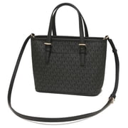 Michael Kors Michael Kors XS Carry All Jet Set Travel Womens Tote (BLACK SIG/GOLD)