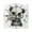 Black, variant on 7.78in Square Artistic Wall Clock Dual-Purpose Tabletop & Hanging Decor Silent Non-Ticking Clocks for Home Office cute Big-eyed Panda