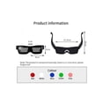 thumbnail image 2 of Bluetooth Party Magic LED Glasses By APP Control Luminous Shielding USB Charging Multi-language Flashing LED Glasses Smart Glass, 2 of 3