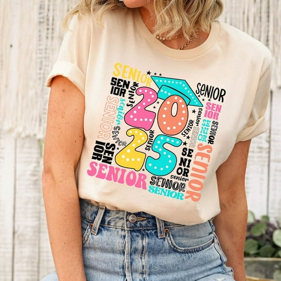 Senior 2025 Shirt, High School Senior Shirt, Graduation Shirt, Retro Senior Shirt, 2025 Graduate Gift Shirt