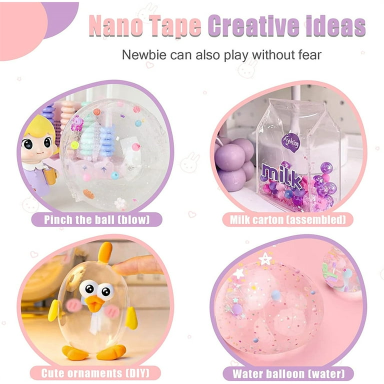 Pre Cut Nano Tape DIY Crafts Pro Quality Nano Tape Bubble Kit Double Sided  Mounting Tape