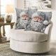 thumbnail image 3 of Decoraciones navideñas, adornos navideños, funda de almohada navideña de 45x45 cm (18x18 pulgadas), funda de cojín con diseño de muñeco de nieve invernal, funda de almohada decorativa para sofá cama,, 3 of 5