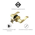 thumbnail image 4 of Design House Pro Springdale Entry Door Lever, Polished Brass, 4 of 16