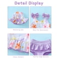 thumbnail image 4 of Traje de baño Mioglrie para bebé recién nacido de 3 a 6 meses, color morado, 4 of 5
