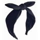 thumbnail image 1 of Hodooly 1 diadema anudada para mujer, turbante, diadema ancha, banda para el pelo con lazo para mujer (azul), 1 of 5
