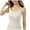 White-shirts, variant on Inverlee Womens Solid Color Slim Fit Crewneck Tops Sleeveless Thermal Tanks with Built-in Pads Pullover Casual Fashion Shirts Cami