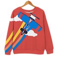 thumbnail image 7 of MVRLSH Essentials Hoodies for Women Graphic Print Crewneck Long Sleeve Casual Fashion Oversized Spring Fall Layering Daily Outfit Match Sweatshirt Red - M, 7 of 7