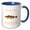 Blue/White, variant on 3drose, Massachusetts Territory Fish the Atlantic Cod, 11oz Two-tone Red Mug