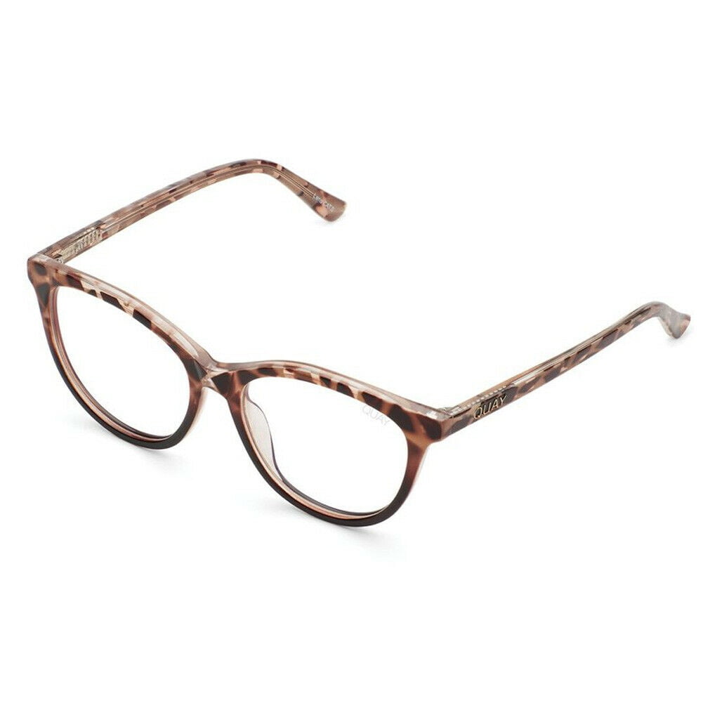 QUAY x CHRISSY "All Nighter" Cat Eye Glasses Blue Light Clear Lens HEV