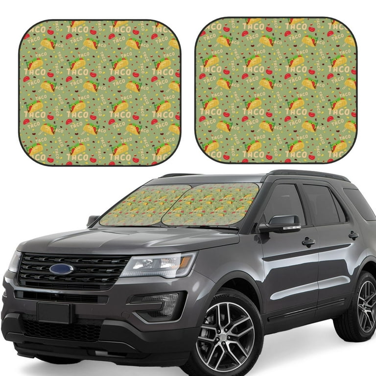 Picia Taco 2 Piece Car Windshield Sun Shade Foldable | Foldable