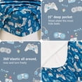 thumbnail image 3 of Softan Kids Bed Sheet Set, Boy Full Size Sheets, Microfiber Fitted Sheet and Pillowcase, Breathable and Silky Soft, 4 Piece Game Controller Printed Full Bed Sheet, 3 of 7