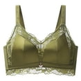 thumbnail image 2 of LLYWEY Bras for Elderly Women Womens Sport Bras Ladies Convertible Bra Style-1087 Women Seamless Bra Feature Adult Female Wireless Sports Bras Green 34B, 2 of 6