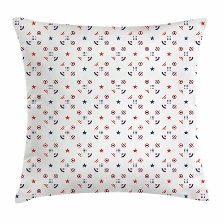 Usa Throw Pillow Cushion Cover Fourth Of July Independence Day