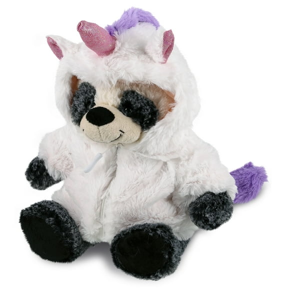DolliBu Sitting Panda Unicorn Plush Stuffed Animal Toy - Super Soft Pandacorn Dress Up with Removable Plush Unicorn Outfit, Cute Fantasy Wildlife Gift - 9.5 Inches