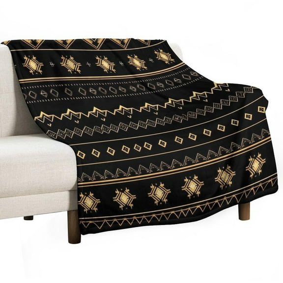 Bohemia Flannel Blanket Lightweight Blanket for Couch Sofa Bed, Super Soft Cozy Print Warm Blanket