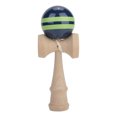 thumbnail image 1 of Blue & Green Striped Juggling Skill Toy Traditional Japanese Kendama, 1 of 8