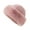 Pink, variant on Women Winter Hat Faux Fur Thick Warm Heat Retention Dome Solid Color Fisherman Hat Outdoor Skiing Cycling Headwear