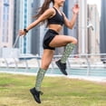thumbnail image 6 of Lsque Mushrooms Gnome Pattern Sport Compression Socks for Men & Women 15-20 mmHg Knee High Nurse Pregnant Running Medical and Travel Athletic, 6 of 6