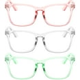 thumbnail image 4 of OWL Blue Light Blocking Square Glasses for Adults (3 Pack), 4 of 5