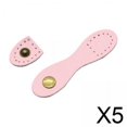 thumbnail image 1 of 5x Hebilla a Presión de Cuero PU Macarena Color Rosa Claro, 1 of 8
