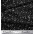 thumbnail image 3 of Soimoi Black Velvet Fabric Star Tetrahedron Geometric Print Fabric by Yard 60 Inch Wide, 3 of 3