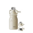 thumbnail image 5 of HOLOHOLO 2-in-1 30oz Insulated Tumbler with Bounce Straw & Tea Strainer, Leak-Proof Stainless Steel Water Bottle with Portable Handle White, 5 of 7