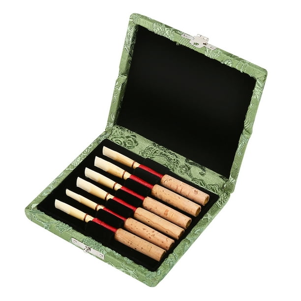 Caja de cañas de oboe caja compacta de cañas de oboe portátil ligera de madera exquisita para cañas de oboe de 6 piezas ANGGREK Otros