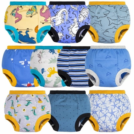 BIG ELEPHANT Baby Boys Training Pants Toddler Potty Training Underwear 100% Cotton 3T