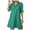 Green, variant on felwors Summer Dresses for Women V Neck Ruffle Short Sleeve Casual Shift Dress Sky Blue, S