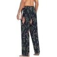 thumbnail image 5 of Flowers Watercolor Rose Men's Pajama Pants Lightweight Sleepwear Bottom Lounge Pants, 5 of 6
