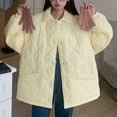 thumbnail image 7 of Hvyesh Women's Oversized Quilted Jacket Lightweight Button Down Winter Coats Cozy Solid Puffer Jackets with Pockets, 7 of 7
