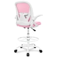 thumbnail image 1 of Silla de diseño Primy Tall para oficina con reposabrazos, color rosa, 1 of 7