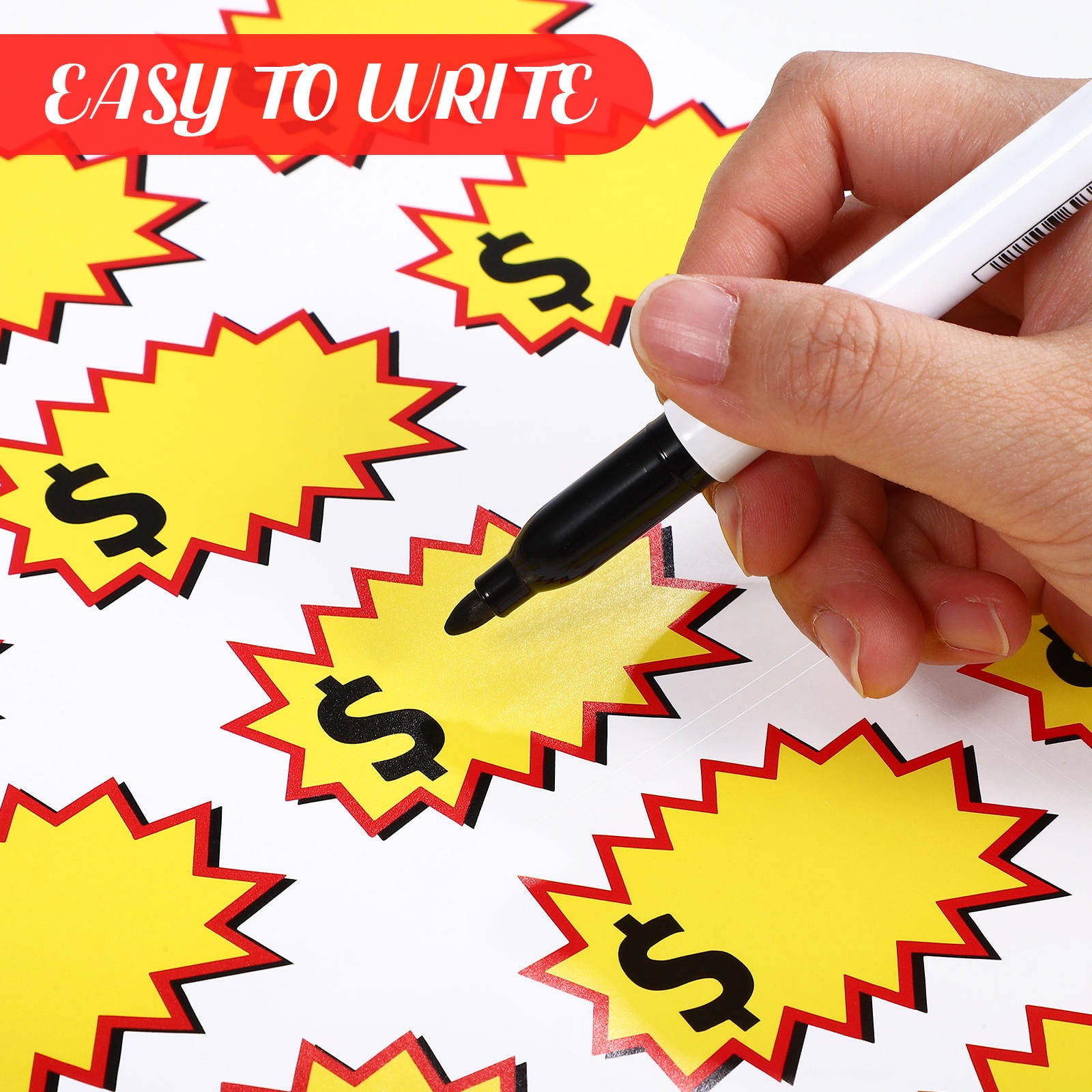 KAJNBN 20 Sheets Copper Plate Adhesive Small Stickers For Supermarket Pricing