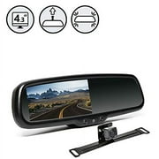 G-Series Backup Camera System with Replacement Mirror Monitor and License Plate Camera | RVS-778718 | Rear View Safety
