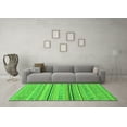thumbnail image 3 of Ahgly Company Indoor Round Abstract Green Modern Area Rugs, 8' Round, 3 of 4