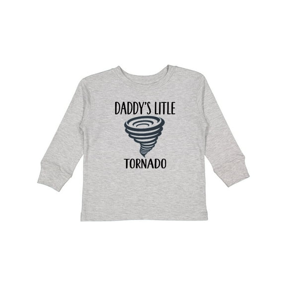 Inktastic Daddys Little Tornado Boys Boys Long Sleeve Toddler T-Shirt