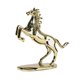 thumbnail image 3 of Estatua de caballo lisa, decoración de escritorio, brillante, resina decorativa, artesanía, decoración del hogar Caballo encabritado de oro, 3 of 9