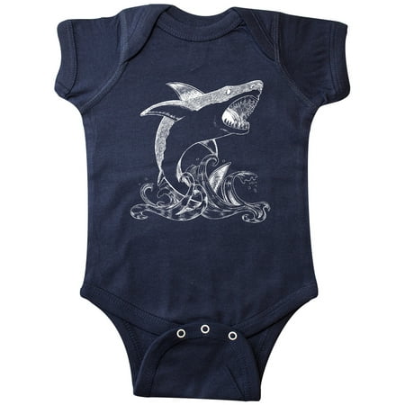 

Inktastic Great White Shark Jumping in White Gift Baby Boy or Baby Girl Bodysuit