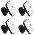 thumbnail image 2 of 4 Pcs Square Cabinet Handle Cupboard Knob Drawer Pulls Handle Lover Couple Pigs Love Drawer Knobs with Screws Furniture Decoration, 2 of 7