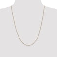 thumbnail image 4 of 14K Yellow Gold Figaro Chain Necklace 24 inch 1.25 mm Flat with Spring Pendant Ring, 4 of 4