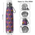 thumbnail image 3 of Halloween Pattern 29oz Stainless Steel Insulated Thermos with Tea Filter, 360° Printed Travel Bottle, Leakproof BPA-Free Flask with Anti-Slip Base, 304 Inner & 201 Outer, Vacuum Cup, 3 of 6
