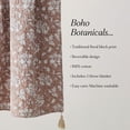 thumbnail image 6 of Lush Decor Zara Floral Block Reversible Cotton Throw Blanket Single 50" W x 60" L Terracotta - Floral Blanket For Bed, Couch, Or Chair - Boho Decor, 6 of 7