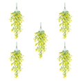 thumbnail image 2 of 5 piezas flores artificiales plantas colgantes falsas eucalipto hojas románticas flores falsas de vegetación falsa para decoración de la Amarillo, 2 of 8