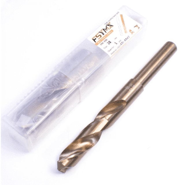 Dinheiro Broca de acero de alta velocidad de óxido negro HSS 6542 con vástago reducido de 25,5 mm y vástago recto de 1/2 pulgada